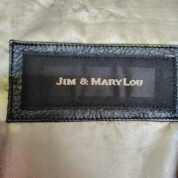 Jim & Mary Lou  Men's Black Leather Jacket - Picture 3 of 11